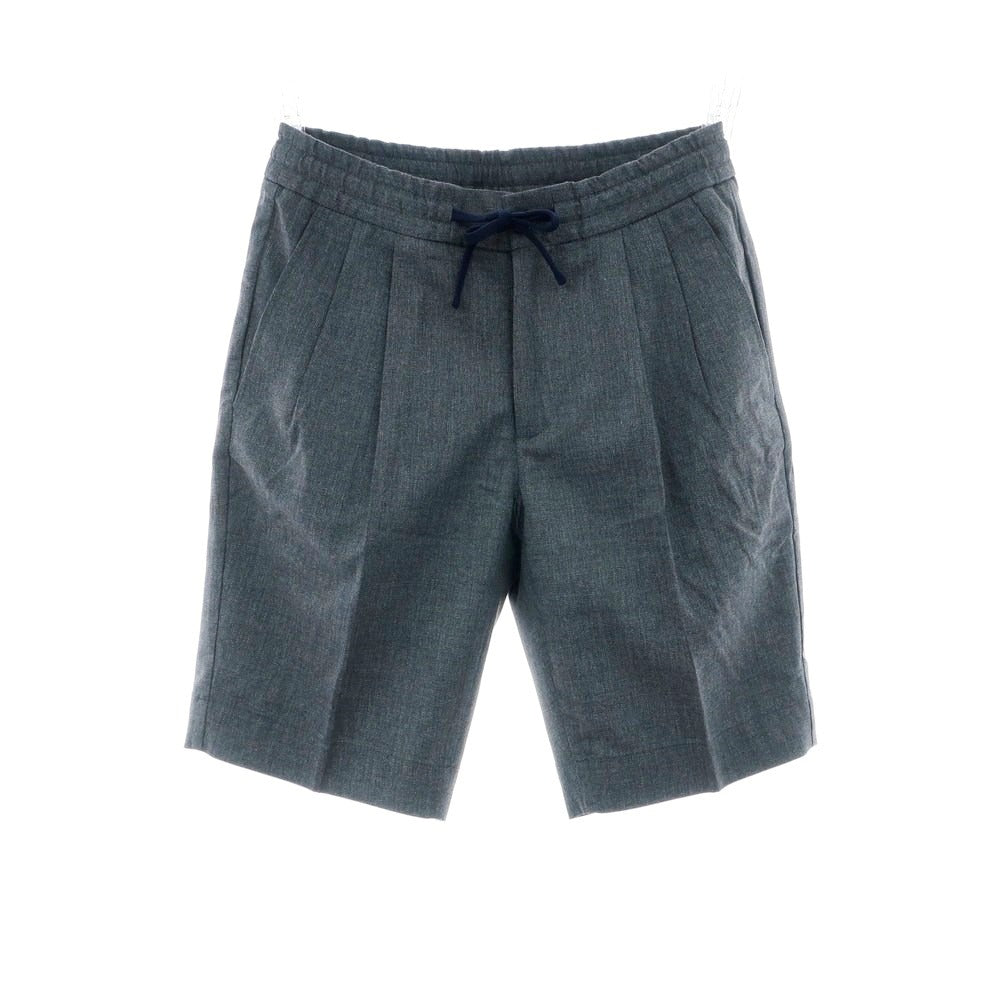 【新品アウトレット】インコテックス スローウェア INCOTEX SLOWEAR ストレッチ ウールコットンレーヨン ショートパンツ グレイッシュネイビー【 44 】【 状態ランクN- 】【 メンズ 】