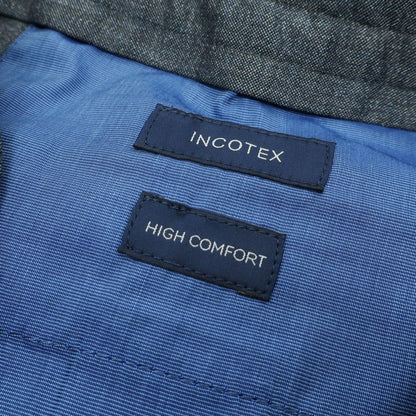 【新品アウトレット】インコテックス スローウェア INCOTEX SLOWEAR ストレッチ ウールコットンレーヨン ショートパンツ グレイッシュネイビー【 44 】【 状態ランクN- 】【 メンズ 】