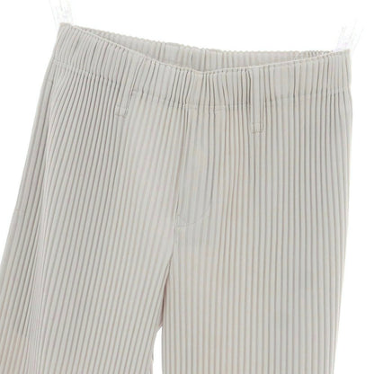 【中古】オム プリッセ イッセイミヤケ HOMME PLISSE ISSEY MIYAKE ポリエステル プリーツ イージーパンツ ライトグレー【 1 】【 状態ランクA 】【 メンズ 】