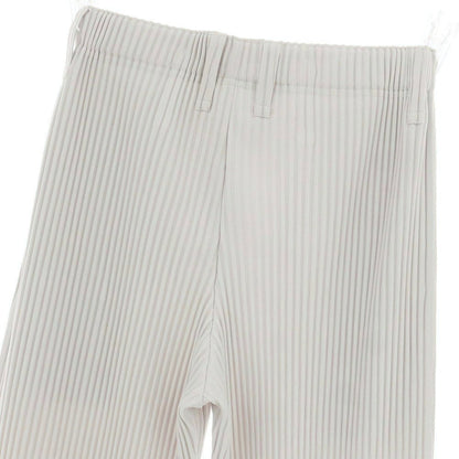 【中古】オム プリッセ イッセイミヤケ HOMME PLISSE ISSEY MIYAKE ポリエステル プリーツ イージーパンツ ライトグレー【 1 】【 状態ランクA 】【 メンズ 】