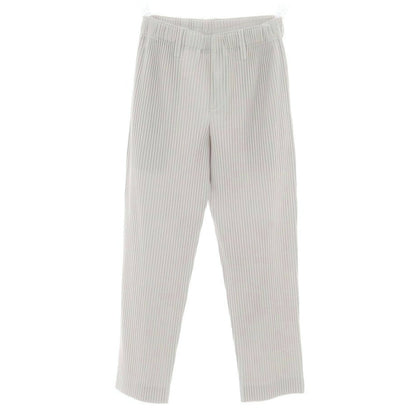 【中古】オム プリッセ イッセイミヤケ HOMME PLISSE ISSEY MIYAKE ポリエステル プリーツ イージーパンツ ライトグレー【 1 】【 状態ランクA 】【 メンズ 】
