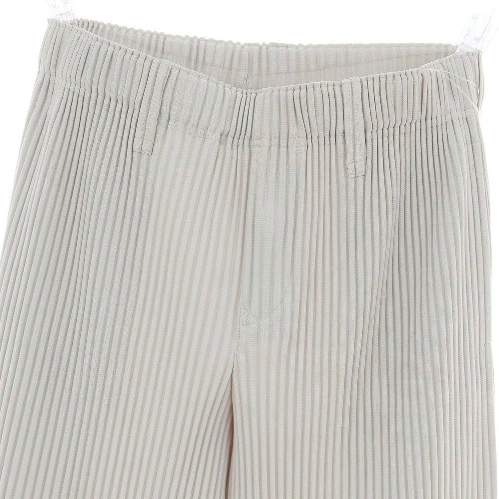 【中古】オム プリッセ イッセイミヤケ HOMME PLISSE ISSEY MIYAKE ポリエステル プリーツ イージーパンツ ライトグレー【 1 】【 状態ランクA 】【 メンズ 】