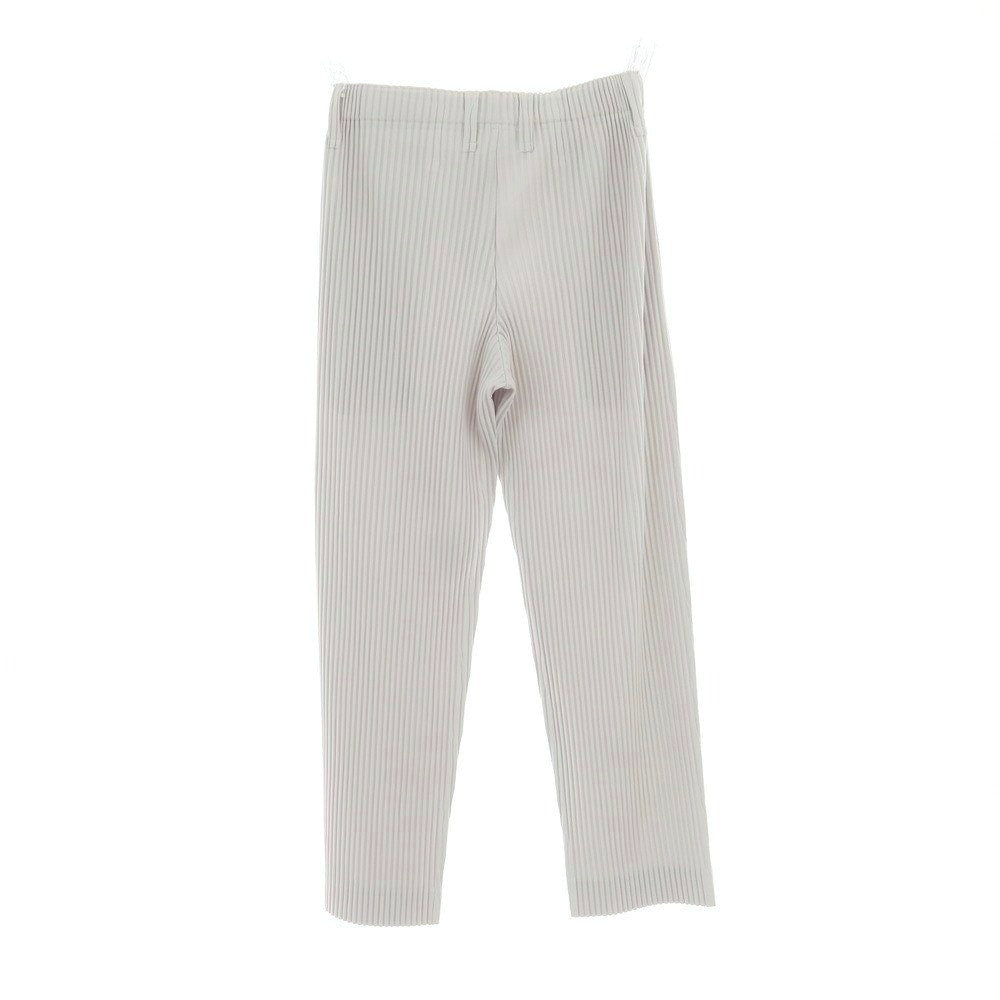 【中古】オム プリッセ イッセイミヤケ HOMME PLISSE ISSEY MIYAKE ポリエステル プリーツ イージーパンツ ライトグレー【 1 】【 状態ランクA 】【 メンズ 】