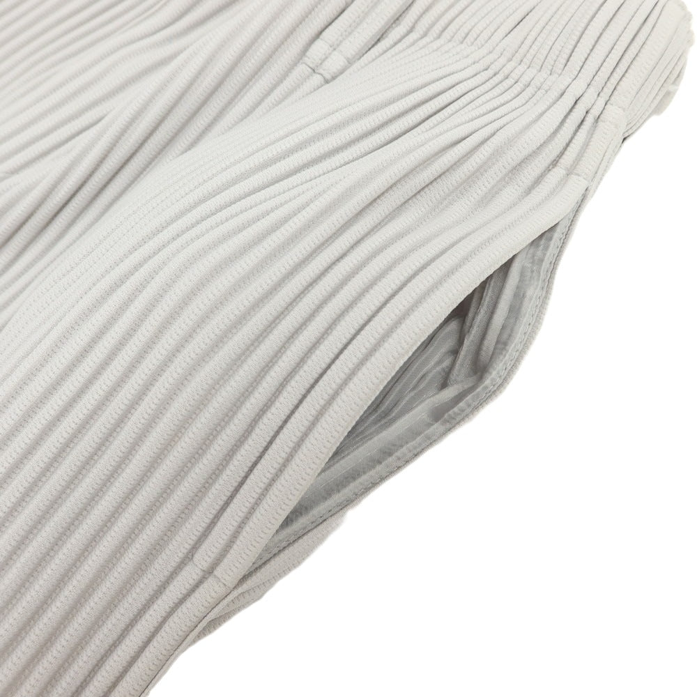 【中古】オム プリッセ イッセイミヤケ HOMME PLISSE ISSEY MIYAKE ポリエステル プリーツ イージーパンツ ライトグレー【 1 】【 状態ランクA 】【 メンズ 】
