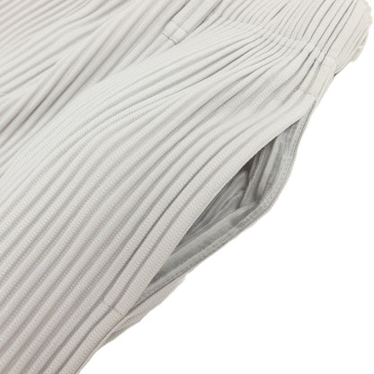 【中古】オム プリッセ イッセイミヤケ HOMME PLISSE ISSEY MIYAKE ポリエステル プリーツ イージーパンツ ライトグレー【 1 】【 状態ランクA 】【 メンズ 】