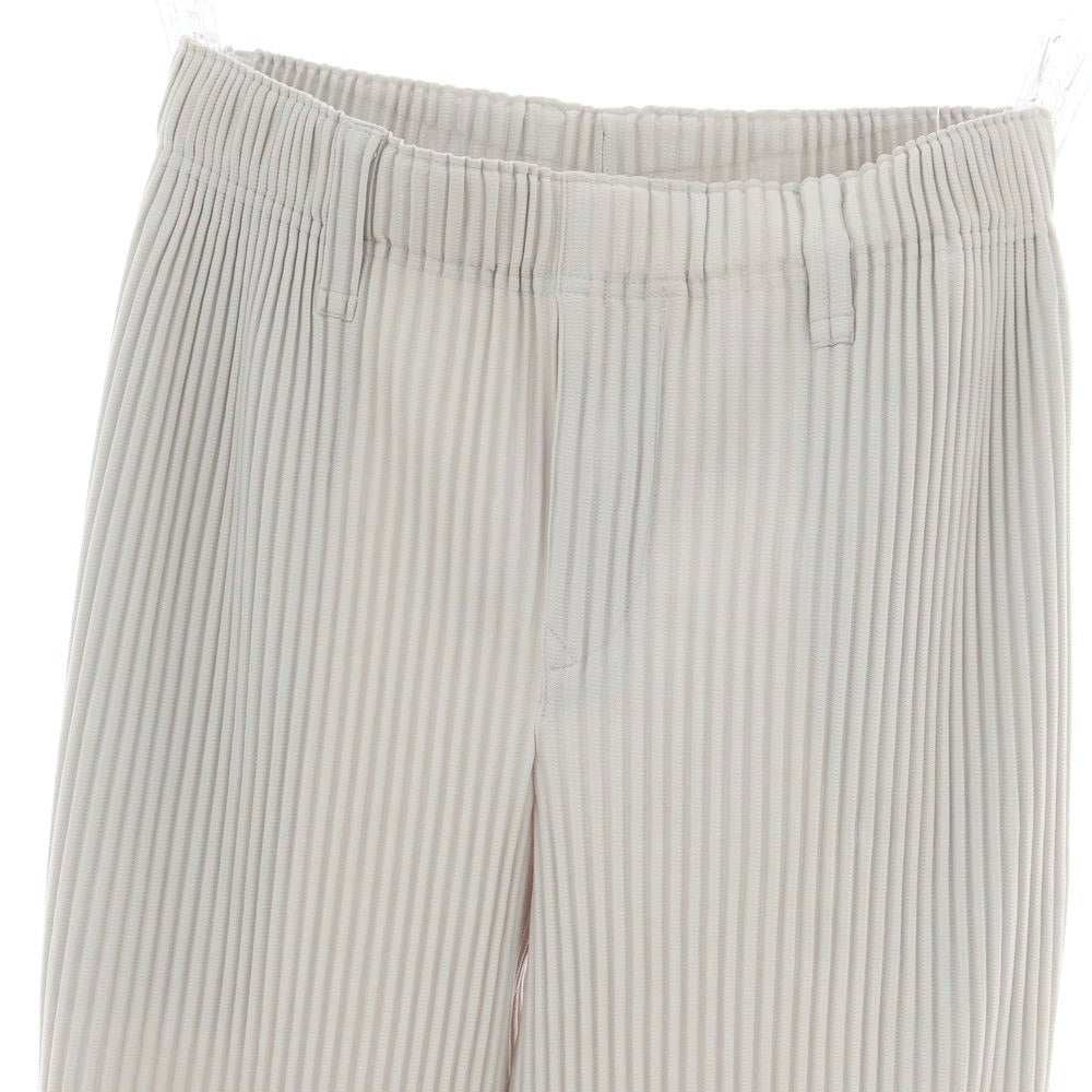 【中古】オム プリッセ イッセイミヤケ HOMME PLISSE ISSEY MIYAKE ポリエステル プリーツ イージーパンツ ライトグレー【 1 】【 状態ランクA 】【 メンズ 】[CPD]