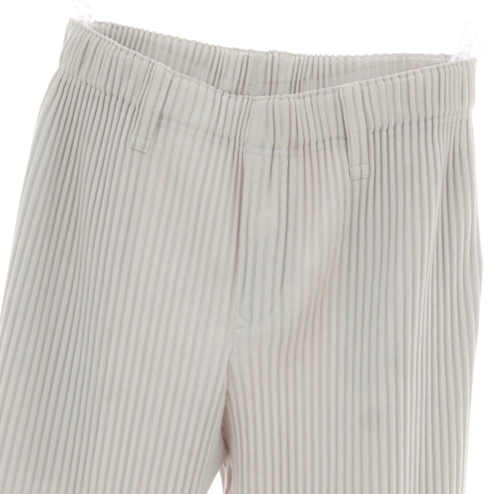 【中古】オム プリッセ イッセイミヤケ HOMME PLISSE ISSEY MIYAKE ポリエステル プリーツ イージーパンツ ライトグレー【 1 】【 状態ランクA 】【 メンズ 】 [CPD]