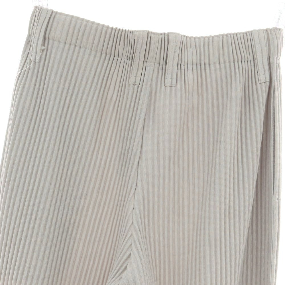 【中古】オム プリッセ イッセイミヤケ HOMME PLISSE ISSEY MIYAKE ポリエステル プリーツ イージーパンツ ライトグレー【 1 】【 状態ランクA 】【 メンズ 】