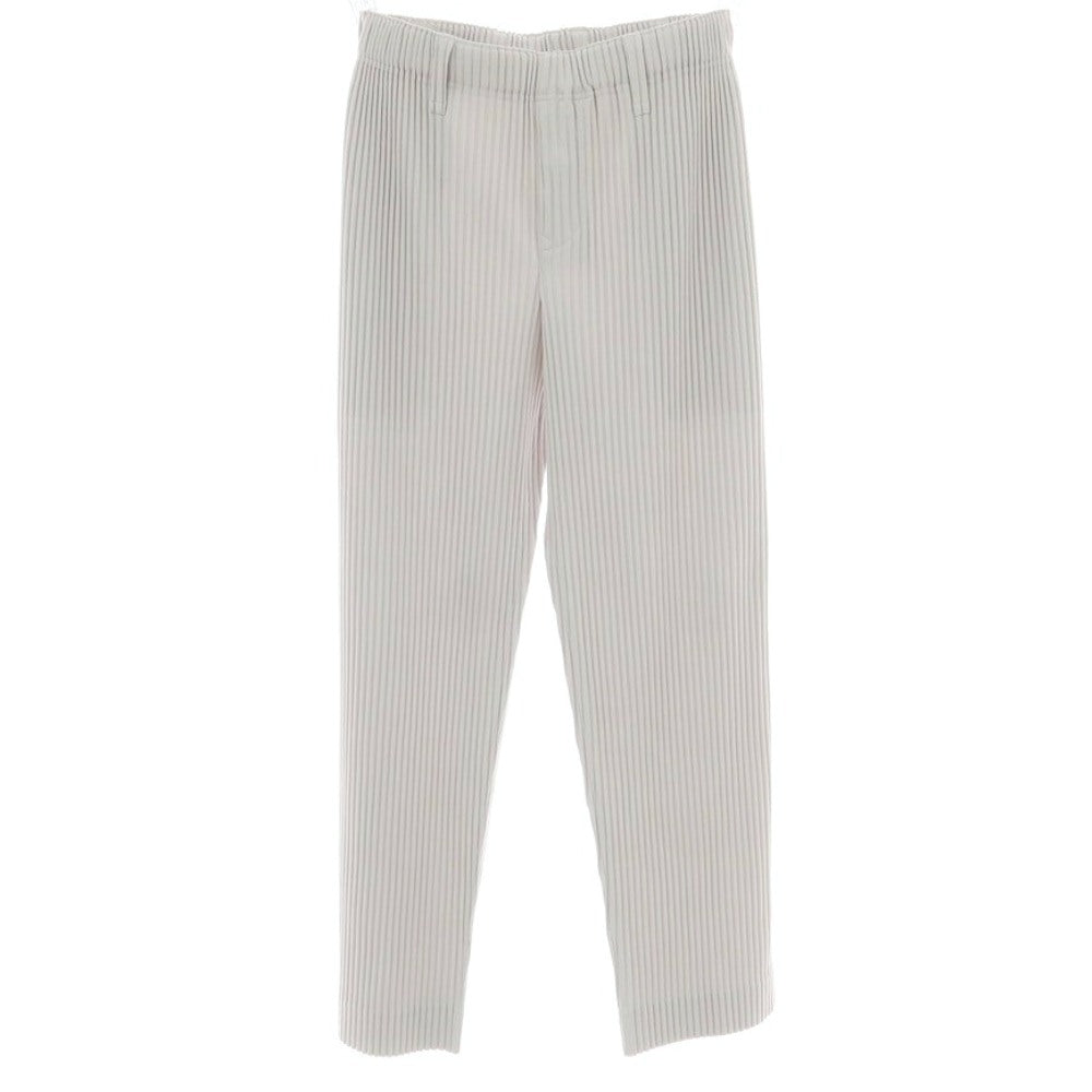 【中古】オム プリッセ イッセイミヤケ HOMME PLISSE ISSEY MIYAKE ポリエステル プリーツ イージーパンツ ライトグレー【 1 】【 状態ランクA 】【 メンズ 】