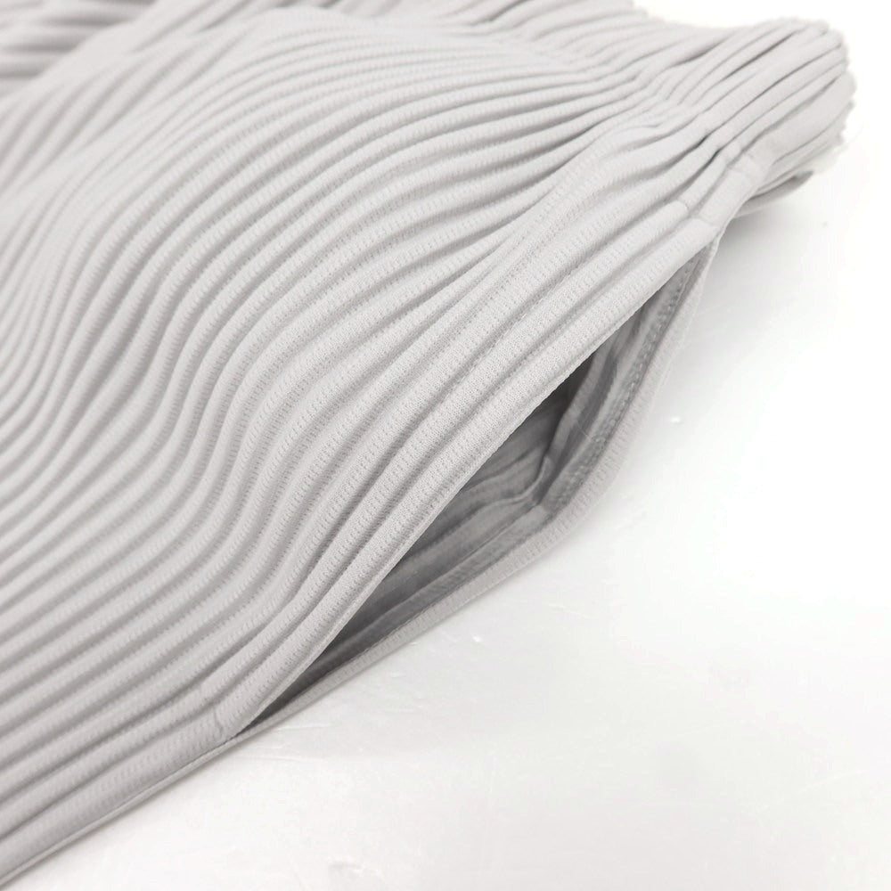 【中古】オム プリッセ イッセイミヤケ HOMME PLISSE ISSEY MIYAKE ポリエステル プリーツ イージーパンツ ライトグレー【 1 】【 状態ランクA 】【 メンズ 】