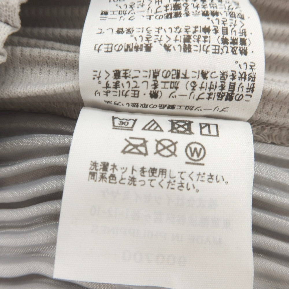 【中古】オム プリッセ イッセイミヤケ HOMME PLISSE ISSEY MIYAKE ポリエステル プリーツ イージーパンツ ライトグレー【 1 】【 状態ランクA 】【 メンズ 】