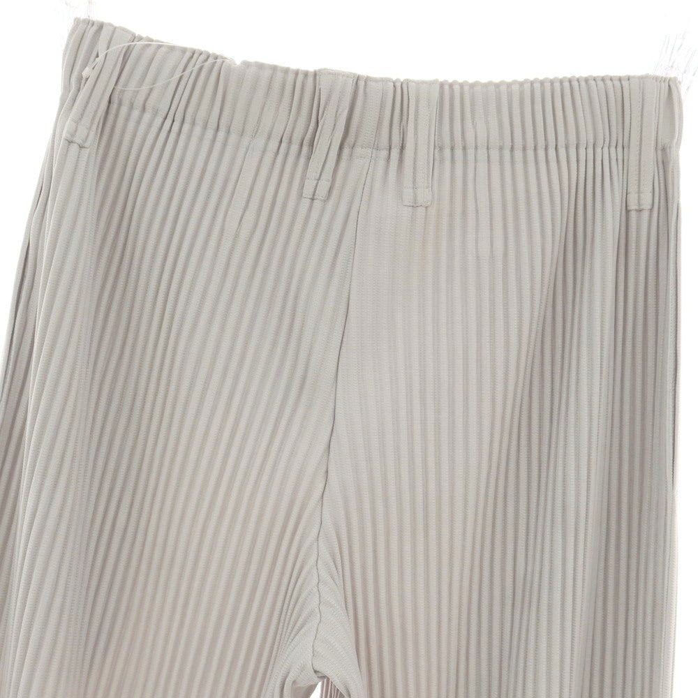 【中古】オム プリッセ イッセイミヤケ HOMME PLISSE ISSEY MIYAKE ポリエステル プリーツ イージーパンツ ライトグレー【 1 】【 状態ランクA 】【 メンズ 】 [CPD]