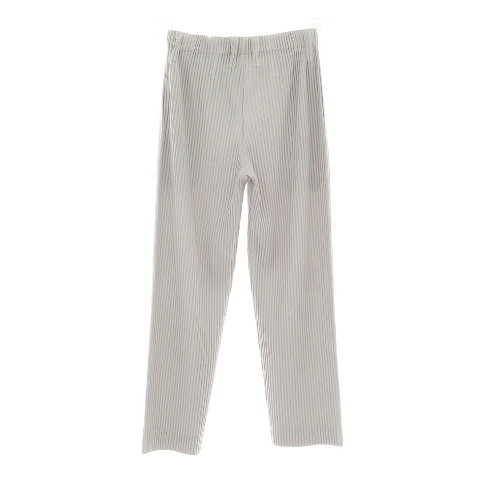 【中古】オム プリッセ イッセイミヤケ HOMME PLISSE ISSEY MIYAKE ポリエステル プリーツ イージーパンツ ライトグレー【 1 】【 状態ランクA 】【 メンズ 】 [CPD]