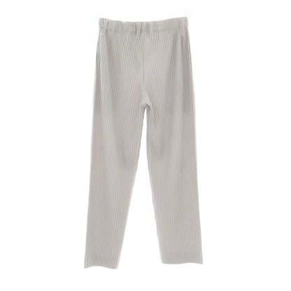 【中古】オム プリッセ イッセイミヤケ HOMME PLISSE ISSEY MIYAKE ポリエステル プリーツ イージーパンツ ライトグレー【 1 】【 状態ランクA 】【 メンズ 】