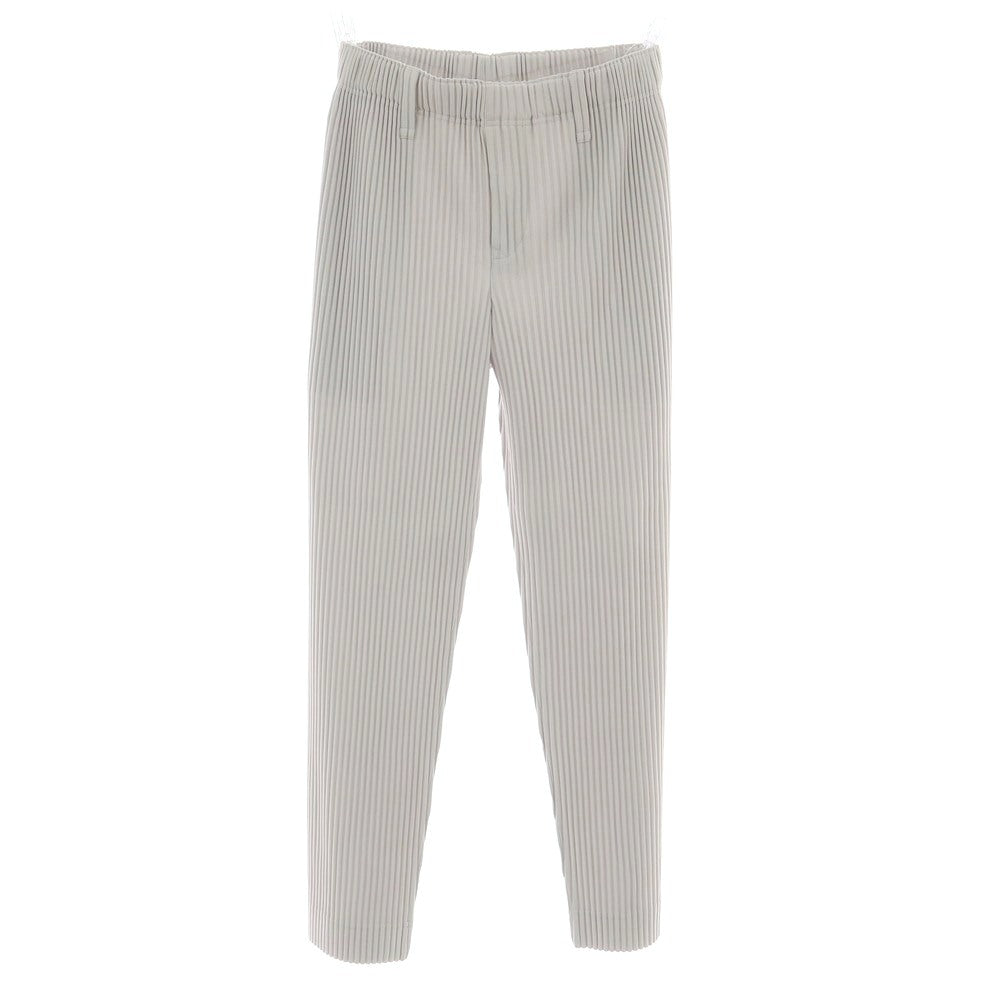 【中古】オム プリッセ イッセイミヤケ HOMME PLISSE ISSEY MIYAKE ポリエステル プリーツ イージーパンツ ライトグレー【 1 】【 状態ランクA 】【 メンズ 】