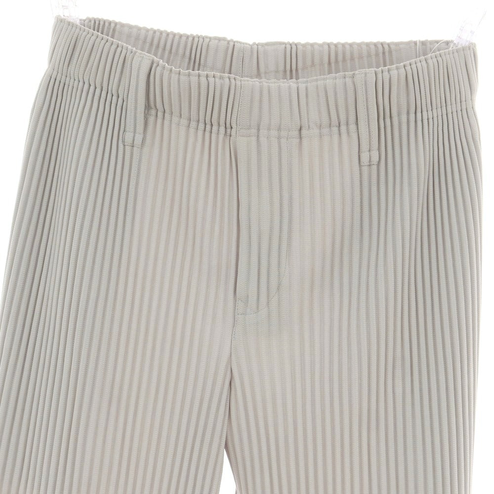 【中古】オム プリッセ イッセイミヤケ HOMME PLISSE ISSEY MIYAKE ポリエステル プリーツ イージーパンツ ライトグレー【 1 】【 状態ランクA 】【 メンズ 】