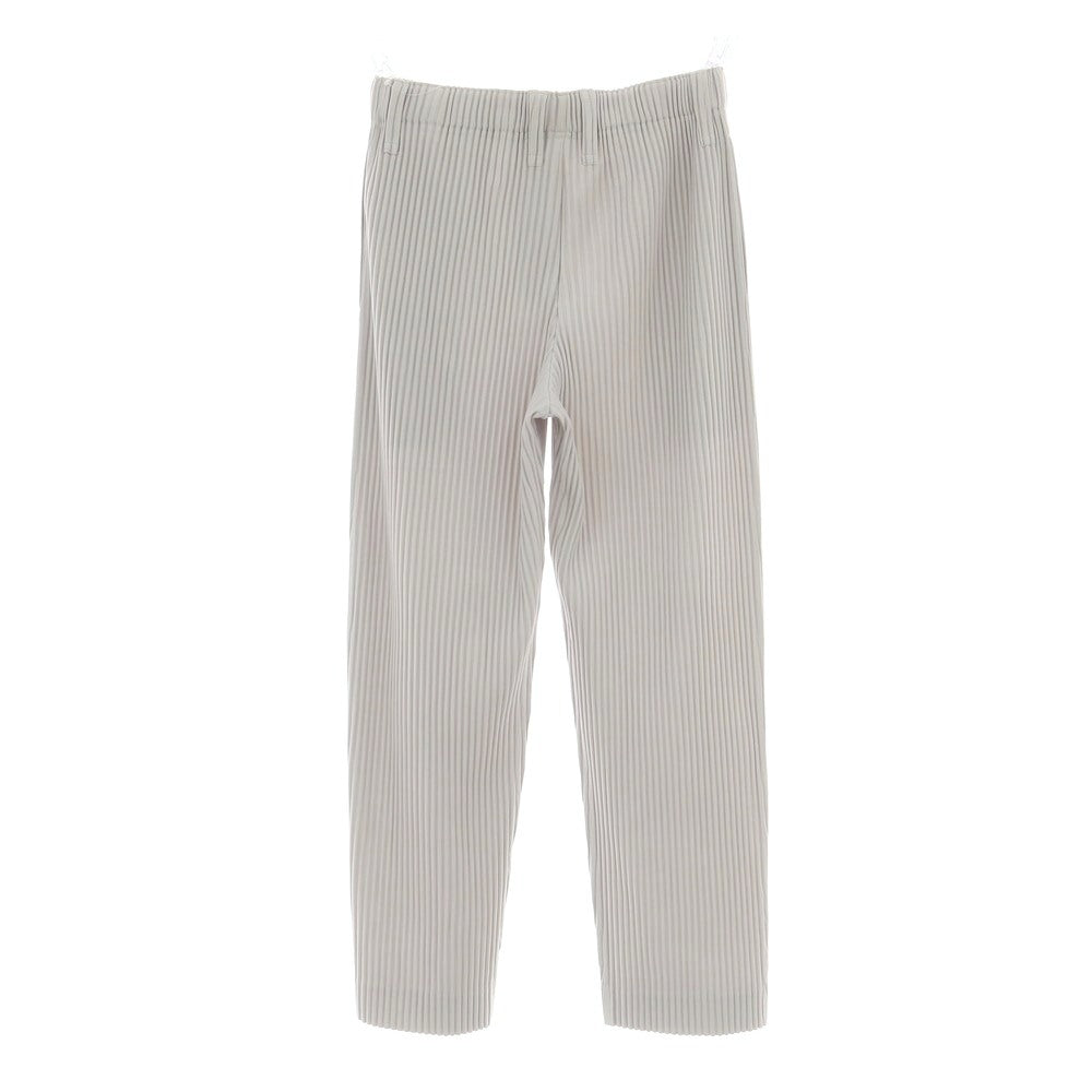 【中古】オム プリッセ イッセイミヤケ HOMME PLISSE ISSEY MIYAKE ポリエステル プリーツ イージーパンツ ライトグレー【 1 】【 状態ランクA 】【 メンズ 】
