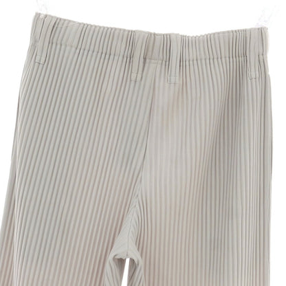 【中古】オム プリッセ イッセイミヤケ HOMME PLISSE ISSEY MIYAKE ポリエステル プリーツ イージーパンツ ライトグレー【 1 】【 状態ランクA 】【 メンズ 】