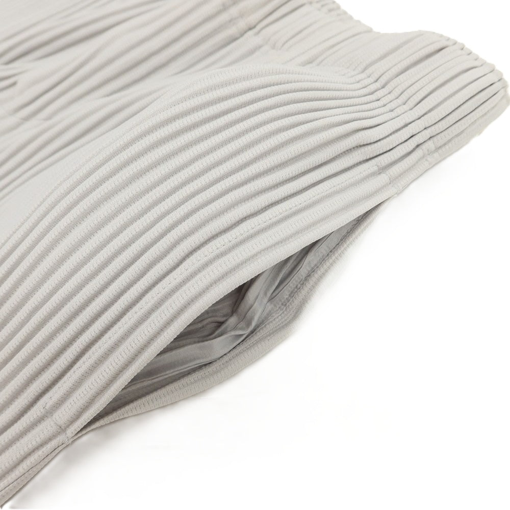 【中古】オム プリッセ イッセイミヤケ HOMME PLISSE ISSEY MIYAKE ポリエステル プリーツ イージーパンツ ライトグレー【 1 】【 状態ランクA 】【 メンズ 】