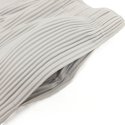 【中古】オム プリッセ イッセイミヤケ HOMME PLISSE ISSEY MIYAKE ポリエステル プリーツ イージーパンツ ライトグレー【 1 】【 状態ランクA 】【 メンズ 】