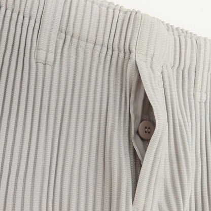 【中古】オム プリッセ イッセイミヤケ HOMME PLISSE ISSEY MIYAKE ポリエステル プリーツ イージーパンツ ライトグレー【 1 】【 状態ランクA 】【 メンズ 】
