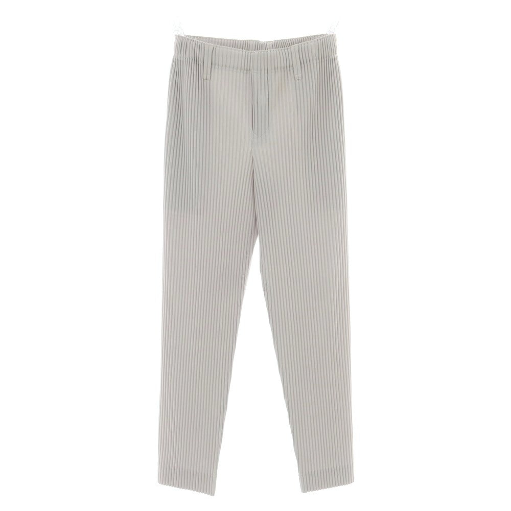 【中古】オム プリッセ イッセイミヤケ HOMME PLISSE ISSEY MIYAKE ポリエステル プリーツ イージーパンツ ライトグレー【 1 】【 状態ランクA 】【 メンズ 】 [CPD]