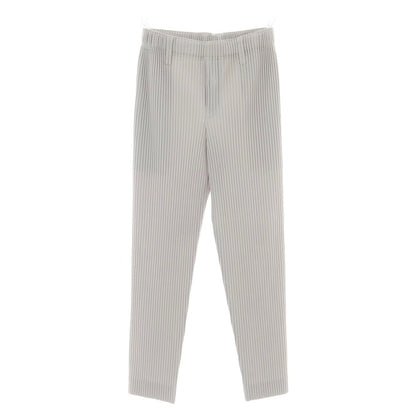 【中古】オム プリッセ イッセイミヤケ HOMME PLISSE ISSEY MIYAKE ポリエステル プリーツ イージーパンツ ライトグレー【 1 】【 状態ランクA 】【 メンズ 】