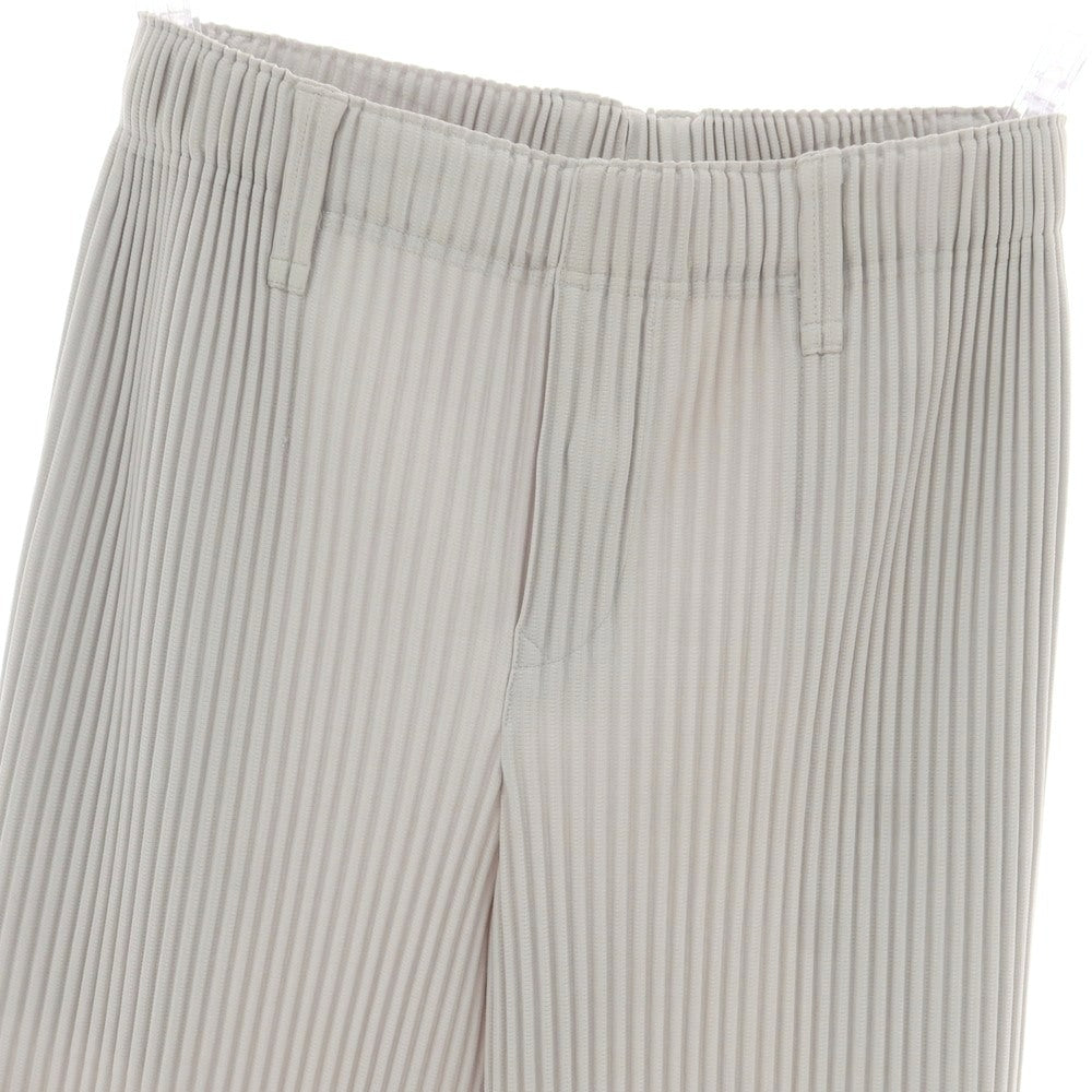 【中古】オム プリッセ イッセイミヤケ HOMME PLISSE ISSEY MIYAKE ポリエステル プリーツ イージーパンツ ライトグレー【 1 】【 状態ランクA 】【 メンズ 】 [CPD]