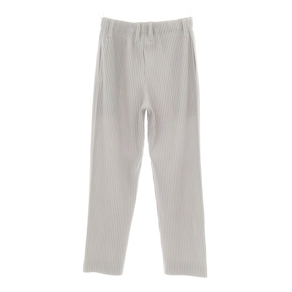 【中古】オム プリッセ イッセイミヤケ HOMME PLISSE ISSEY MIYAKE ポリエステル プリーツ イージーパンツ ライトグレー【 1 】【 状態ランクA 】【 メンズ 】 [CPD]