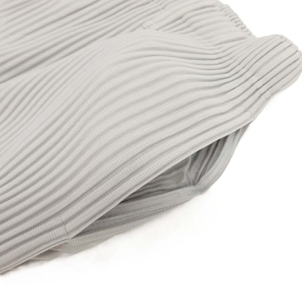 【中古】オム プリッセ イッセイミヤケ HOMME PLISSE ISSEY MIYAKE ポリエステル プリーツ イージーパンツ ライトグレー【 1 】【 状態ランクA 】【 メンズ 】