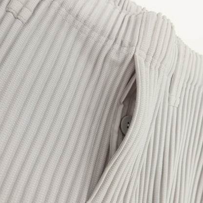 【中古】オム プリッセ イッセイミヤケ HOMME PLISSE ISSEY MIYAKE ポリエステル プリーツ イージーパンツ ライトグレー【 1 】【 状態ランクA 】【 メンズ 】
