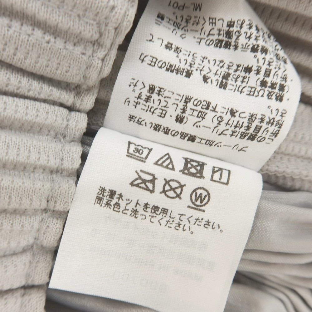 【中古】オム プリッセ イッセイミヤケ HOMME PLISSE ISSEY MIYAKE ポリエステル プリーツ イージーパンツ ライトグレー【 1 】【 状態ランクA 】【 メンズ 】 [CPD]