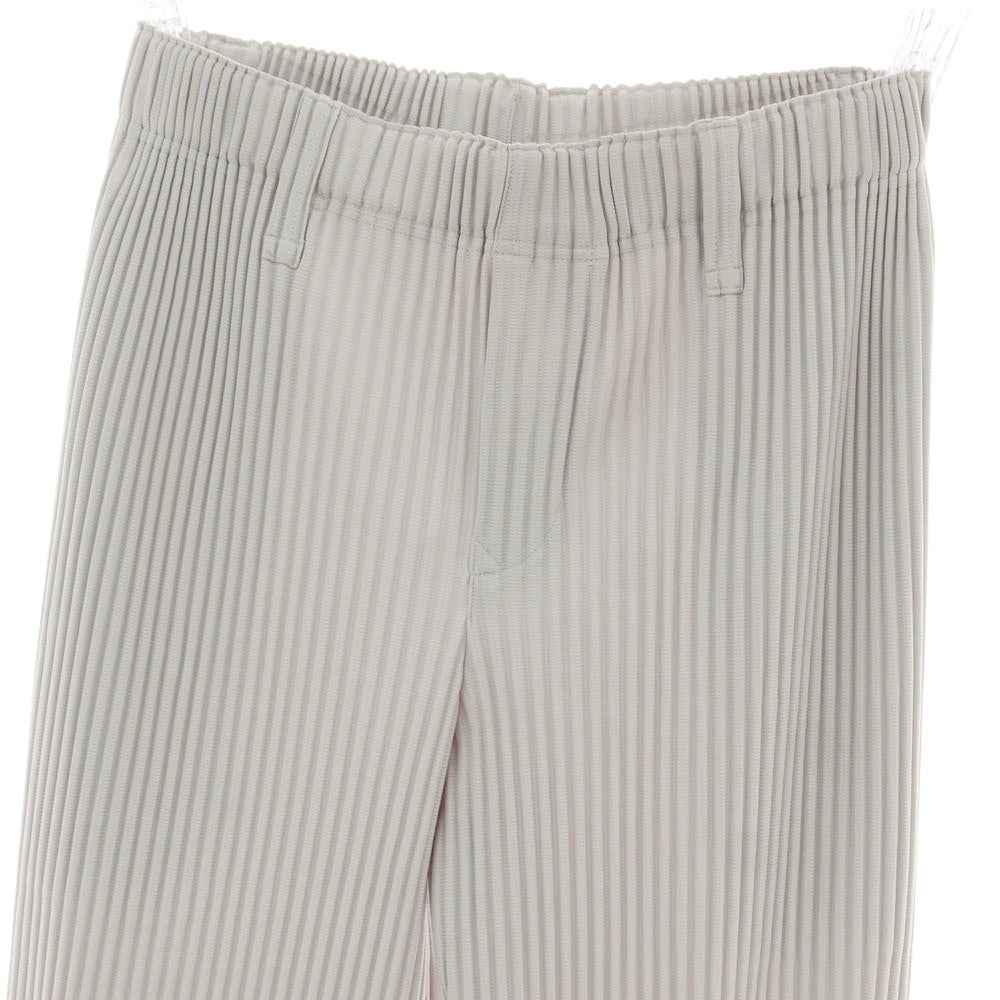 【中古】オム プリッセ イッセイミヤケ HOMME PLISSE ISSEY MIYAKE ポリエステル プリーツ イージーパンツ ライトグレー【 1 】【 状態ランクA 】【 メンズ 】
