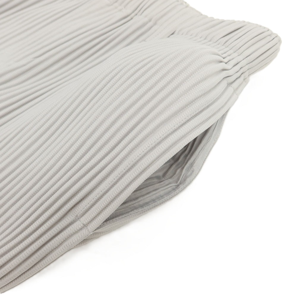 【中古】オム プリッセ イッセイミヤケ HOMME PLISSE ISSEY MIYAKE ポリエステル プリーツ イージーパンツ ライトグレー【 1 】【 状態ランクA 】【 メンズ 】