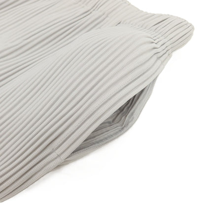 【中古】オム プリッセ イッセイミヤケ HOMME PLISSE ISSEY MIYAKE ポリエステル プリーツ イージーパンツ ライトグレー【 1 】【 状態ランクA 】【 メンズ 】