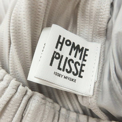 【中古】オム プリッセ イッセイミヤケ HOMME PLISSE ISSEY MIYAKE ポリエステル プリーツ イージーパンツ ライトグレー【 1 】【 状態ランクA 】【 メンズ 】