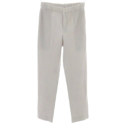 【中古】オム プリッセ イッセイミヤケ HOMME PLISSE ISSEY MIYAKE ポリエステル プリーツ イージーパンツ ライトグレー【 1 】【 状態ランクA 】【 メンズ 】