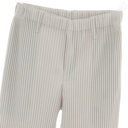 【中古】オム プリッセ イッセイミヤケ HOMME PLISSE ISSEY MIYAKE ポリエステル プリーツ イージーパンツ ライトグレー【 1 】【 状態ランクA 】【 メンズ 】
