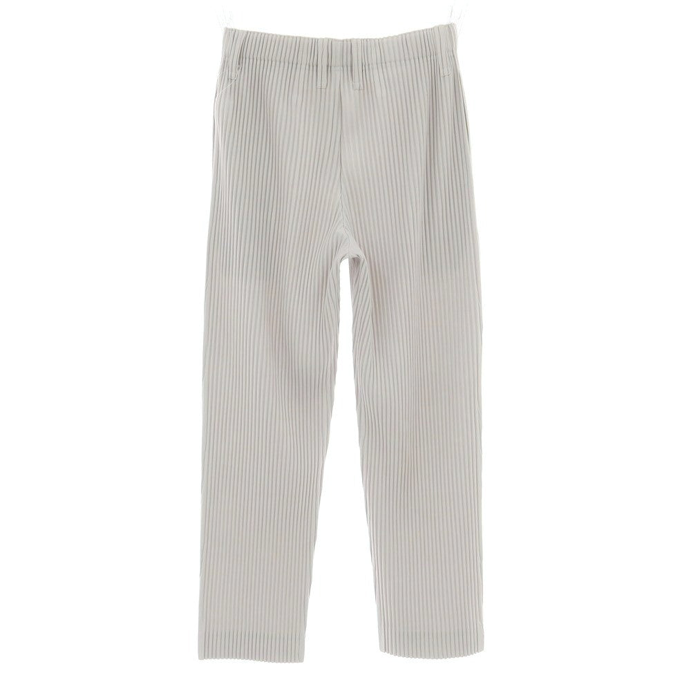 【中古】オム プリッセ イッセイミヤケ HOMME PLISSE ISSEY MIYAKE ポリエステル プリーツ イージーパンツ ライトグレー【 1 】【 状態ランクA 】【 メンズ 】