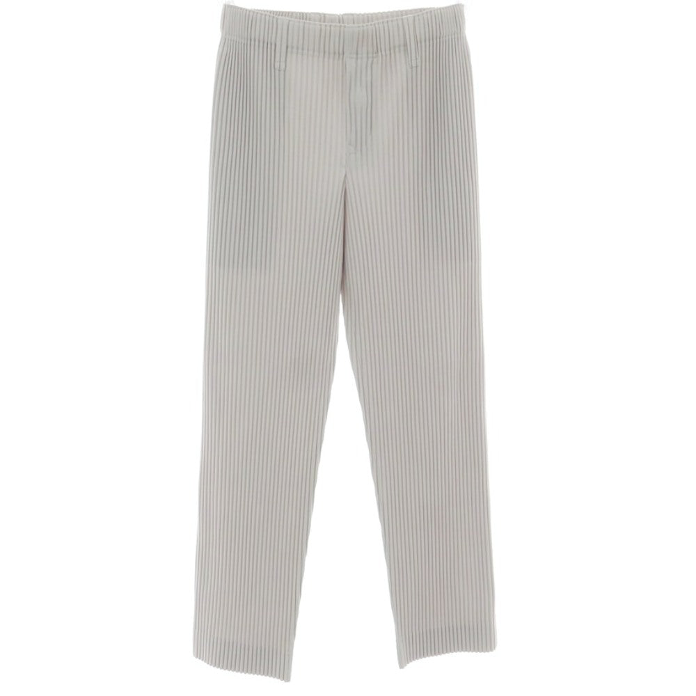 【中古】オム プリッセ イッセイミヤケ HOMME PLISSE ISSEY MIYAKE ポリエステル プリーツ イージーパンツ ライトグレー【 1 】【 状態ランクA 】【 メンズ 】[CPD]