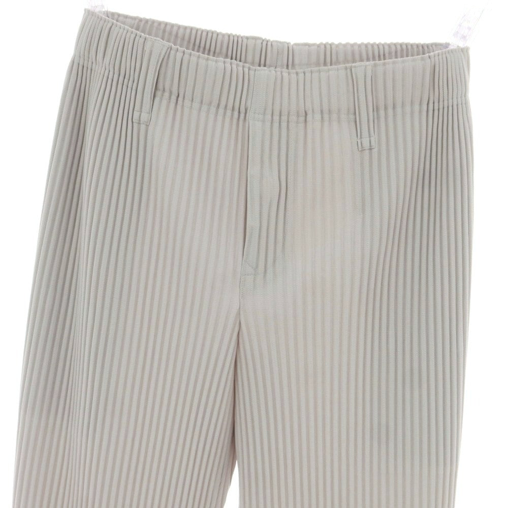 【中古】オム プリッセ イッセイミヤケ HOMME PLISSE ISSEY MIYAKE ポリエステル プリーツ イージーパンツ ライトグレー【 1 】【 状態ランクB 】【 メンズ 】
