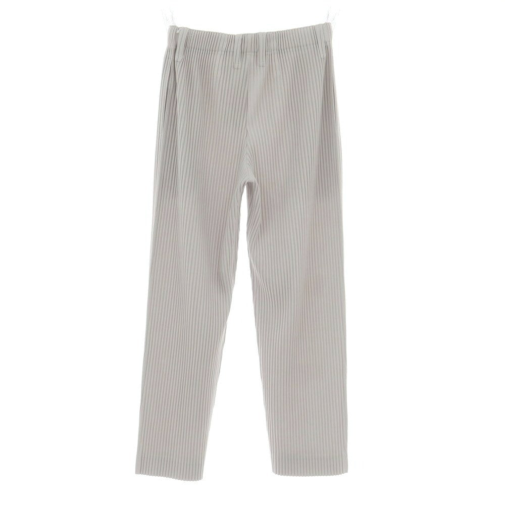 【中古】オム プリッセ イッセイミヤケ HOMME PLISSE ISSEY MIYAKE ポリエステル プリーツ イージーパンツ ライトグレー【 1 】【 状態ランクB 】【 メンズ 】