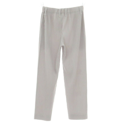 【中古】オム プリッセ イッセイミヤケ HOMME PLISSE ISSEY MIYAKE ポリエステル プリーツ イージーパンツ ライトグレー【 1 】【 状態ランクB 】【 メンズ 】