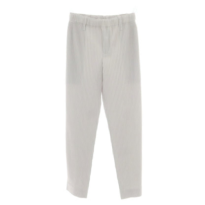 【中古】オム プリッセ イッセイミヤケ HOMME PLISSE ISSEY MIYAKE ポリエステル プリーツ イージーパンツ ライトグレー【 1 】【 状態ランクA 】【 メンズ 】