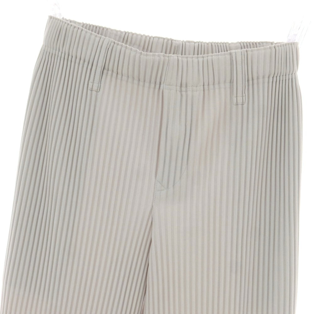 【中古】オム プリッセ イッセイミヤケ HOMME PLISSE ISSEY MIYAKE ポリエステル プリーツ イージーパンツ ライトグレー【 1 】【 状態ランクA 】【 メンズ 】