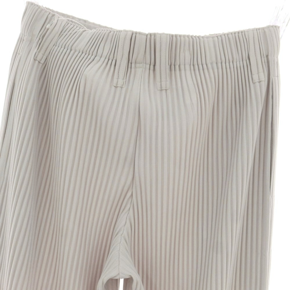 【中古】オム プリッセ イッセイミヤケ HOMME PLISSE ISSEY MIYAKE ポリエステル プリーツ イージーパンツ ライトグレー【 1 】【 状態ランクA 】【 メンズ 】[CPD]