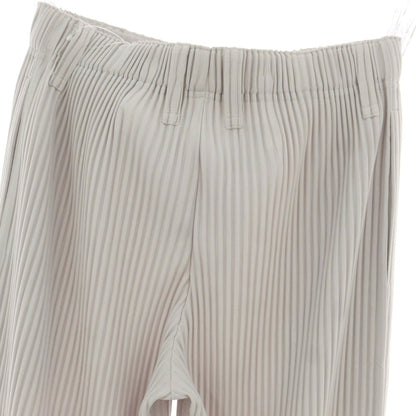 【中古】オム プリッセ イッセイミヤケ HOMME PLISSE ISSEY MIYAKE ポリエステル プリーツ イージーパンツ ライトグレー【 1 】【 状態ランクA 】【 メンズ 】