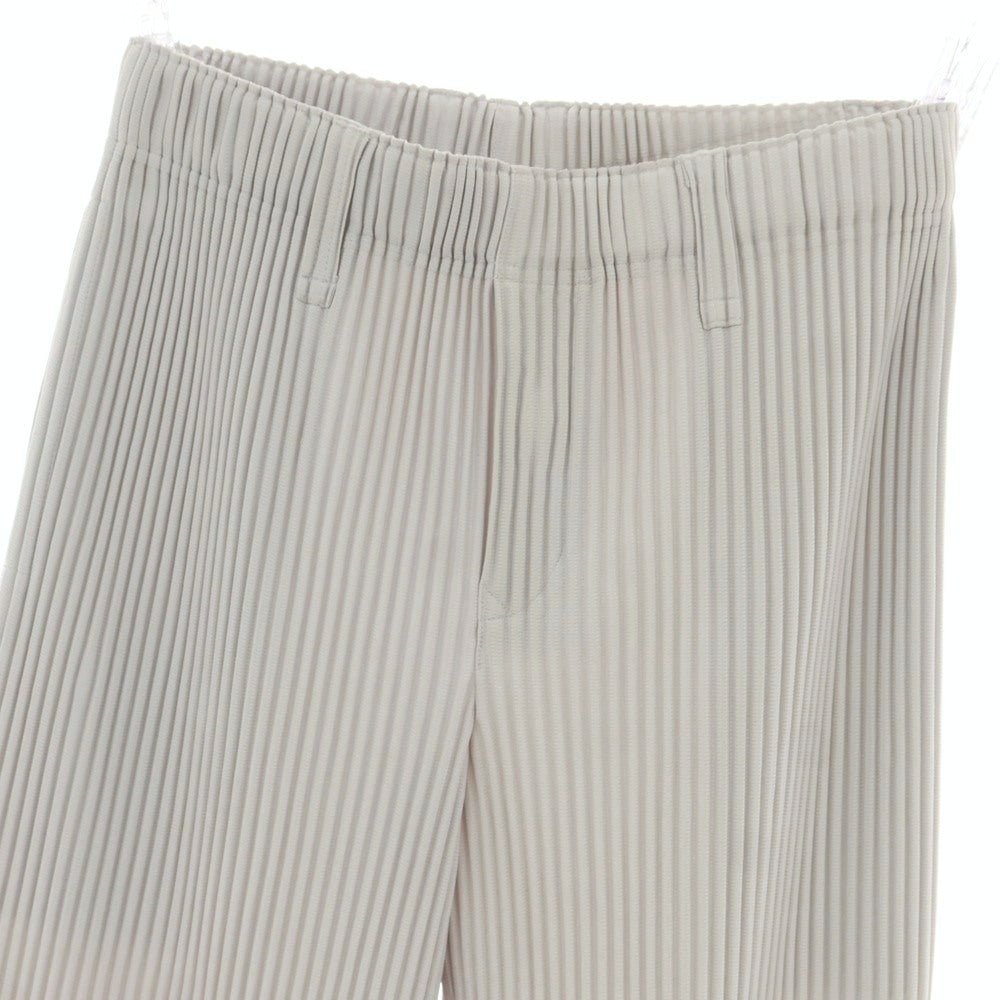【中古】オム プリッセ イッセイミヤケ HOMME PLISSE ISSEY MIYAKE ポリエステル プリーツ イージーパンツ ライトグレー【 1 】【 状態ランクA 】【 メンズ 】 [BPD]