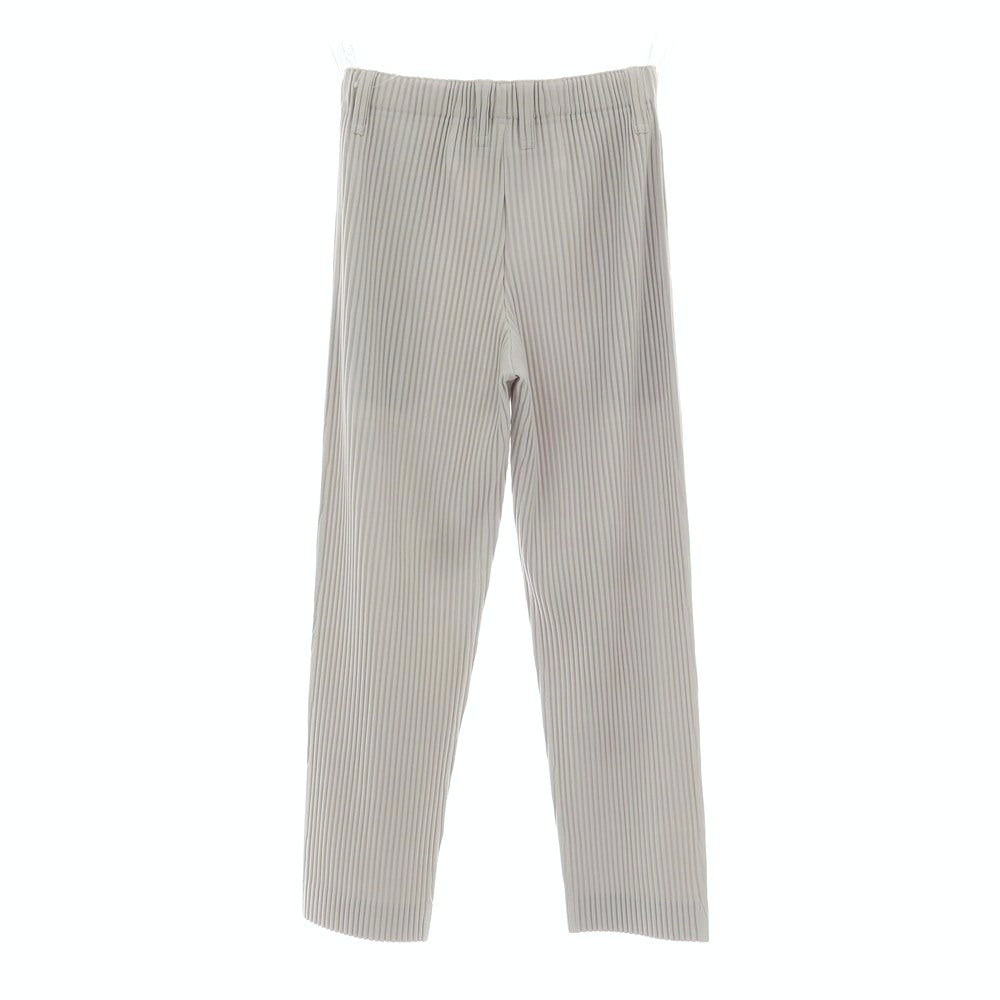 【中古】オム プリッセ イッセイミヤケ HOMME PLISSE ISSEY MIYAKE ポリエステル プリーツ イージーパンツ ライトグレー【 1 】【 状態ランクA 】【 メンズ 】