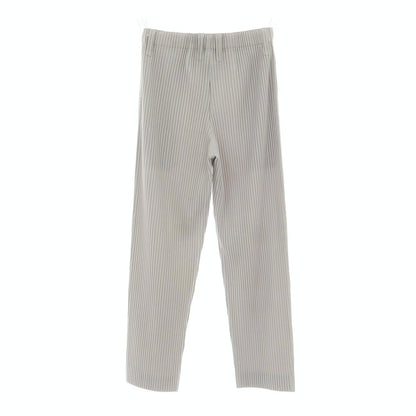 【中古】オム プリッセ イッセイミヤケ HOMME PLISSE ISSEY MIYAKE ポリエステル プリーツ イージーパンツ ライトグレー【 1 】【 状態ランクA 】【 メンズ 】
